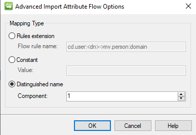 Domain Component Option for Advanced Flow Rule